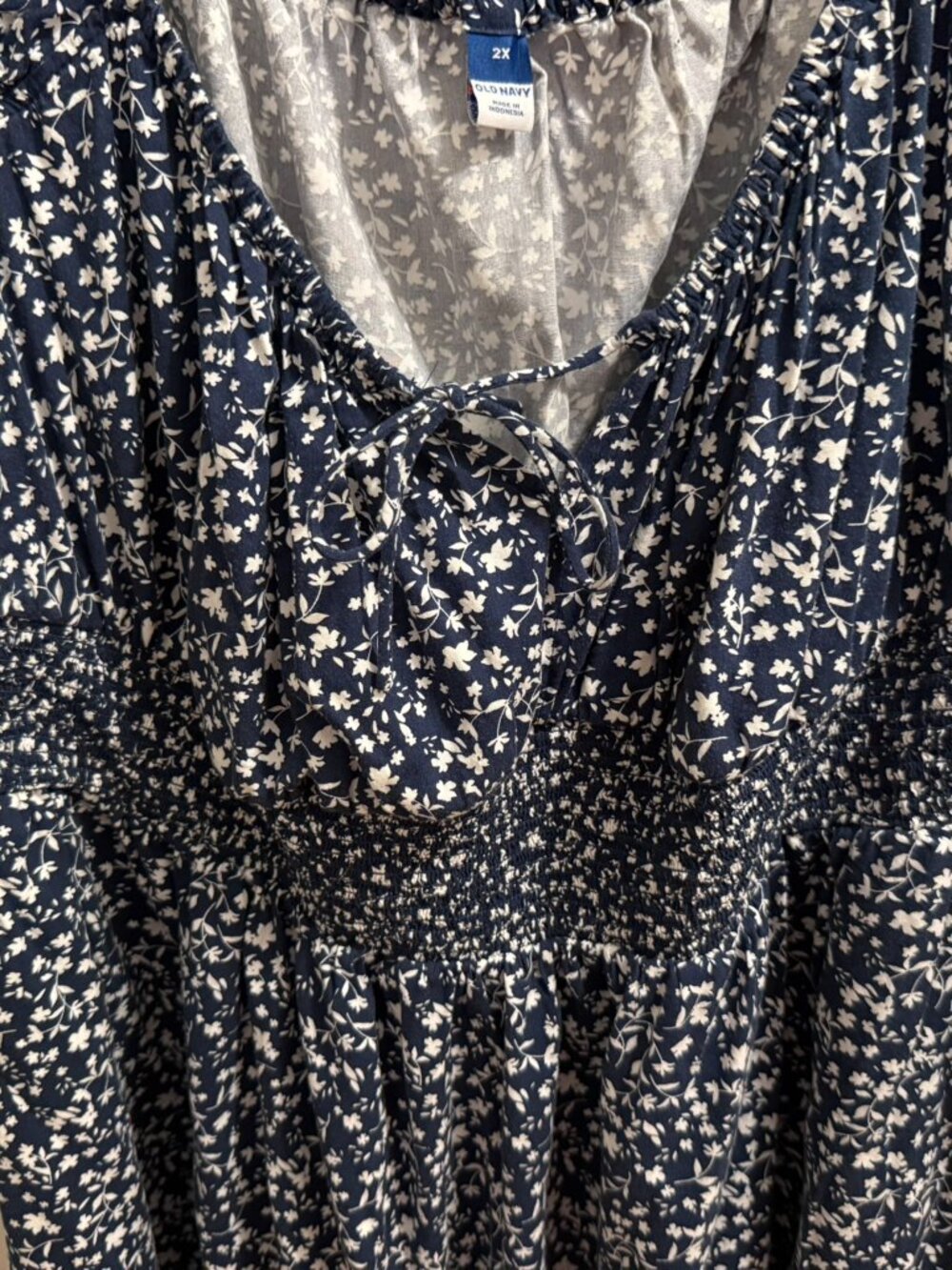 Old Navy Navy and White Dress - 2X - Picture 3 of 4